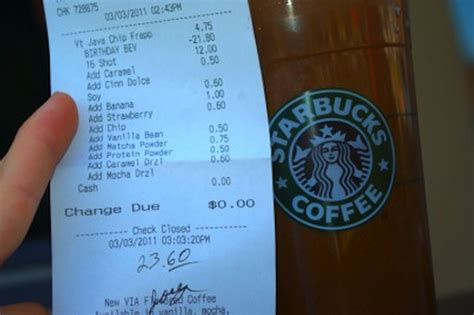 Is the Most Expensive Starbucks Drink Possible $23.60? - Eater