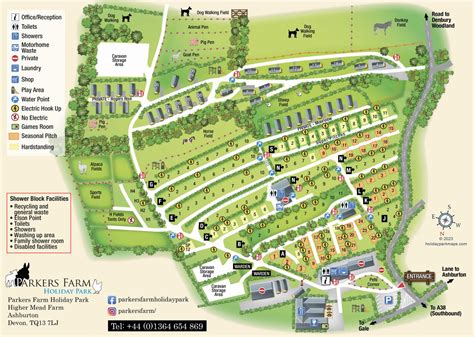 Holiday Park Sitemap - Parkers Farm Holiday Park