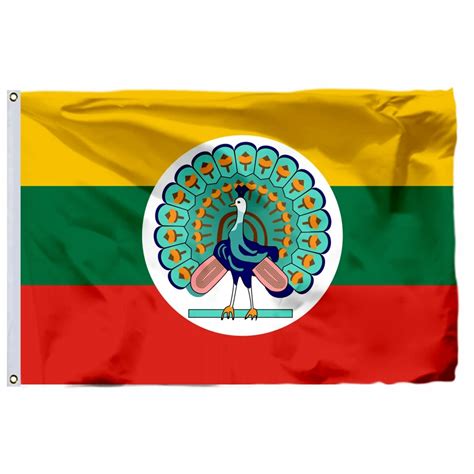 Polyester Myanmar Banner | Polyester Flag - State 1943-45 Flag 90x150cm ...