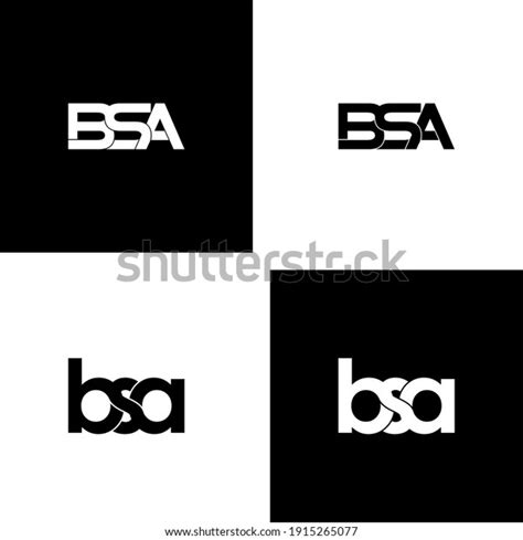 lettre de la bsa conception originale : image vectorielle de stock ...