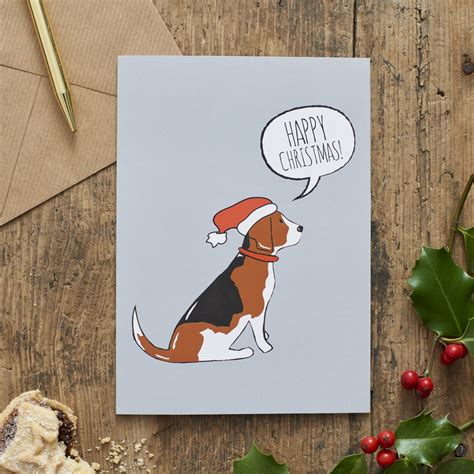 Beagle Christmas Card £2.00 - Mischievous Mutts - Greeting Cards Sweet ...