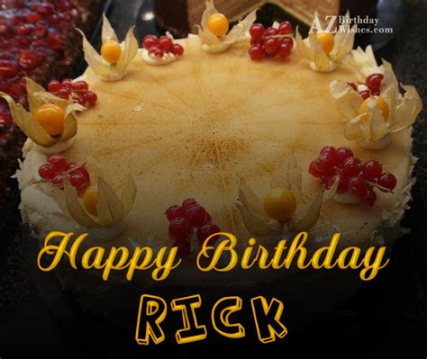 Happy Birthday Rick - AZBirthdayWishes.com