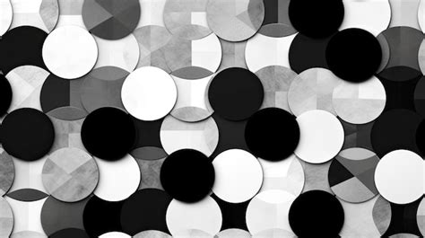 Premium Photo | Black and white minimalist abstract geometric pattern background banner ...