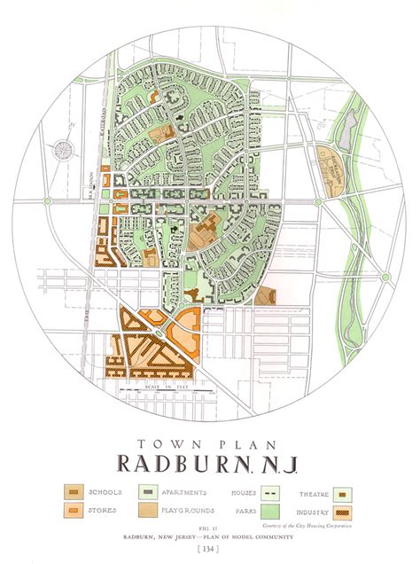 1929 / Radburn, by Clarence Stein and Henry Wright. | Mimari