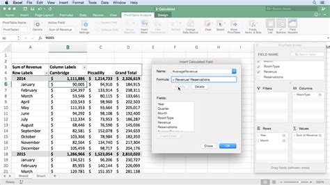 Excel for Mac 2016: Pivot Tables in Depth