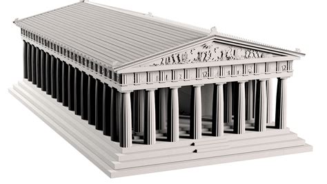 3d antique parthenon