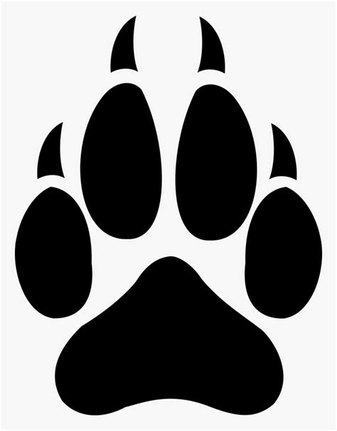 Paw Print Png Wolf - Wolf Paw Print, Transparent Png - kindpng