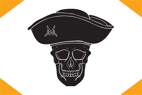 Skull Pirate Silhouette Graphic by RFG · Creative Fabrica