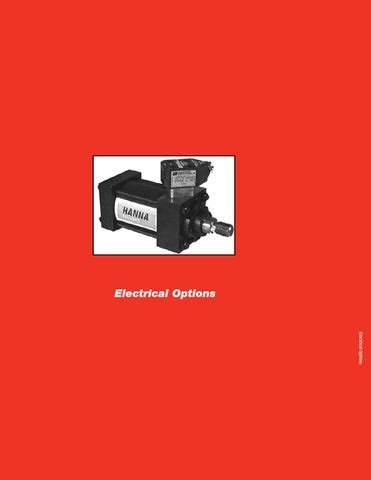 Hanna cylinders electrical options by Fludisa - Issuu