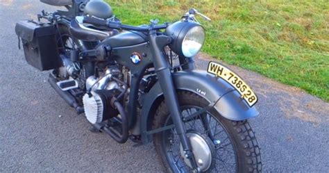 The BMW 1940 R12 Vintage German Motorcycle