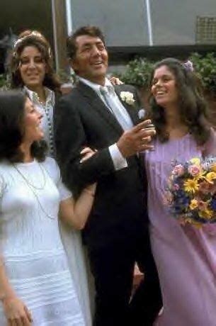 Dean Martin with 3 of his daughters at his 3rd marriage (to Catherine ...