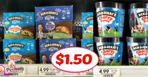 Ben & Jerry’s Pints or Pint Slices $1.50 each at Publix!