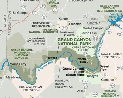 Grand Canyon Maps. See several maps of the Grand Canyon and its surrounding area, and learn ...