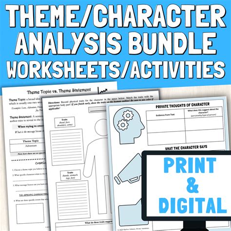 Theme Worksheets & Graphic Organizers – Education is Lit