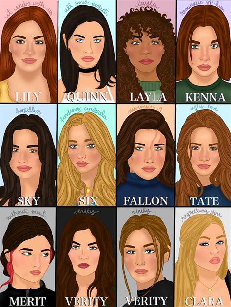 Colleen Hoover girls fanart | Personagens de livros, Resenhas de livros ...