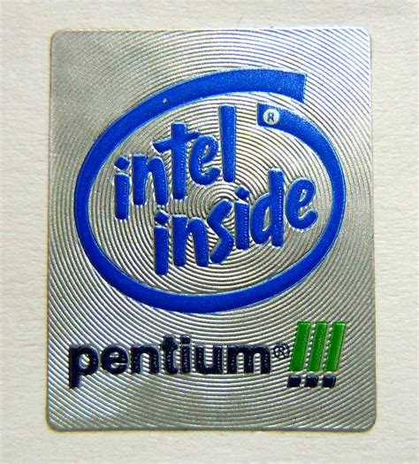 Original Intel Pentium 3 Sticker 19 x 24mm [68] – Vath Ventures