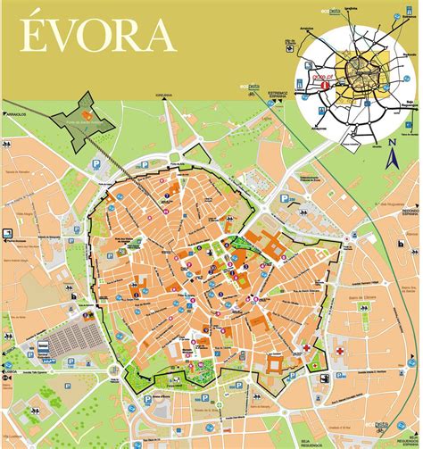 Large Evora Maps for Free Download and Print | High-Resolution and Detailed Maps