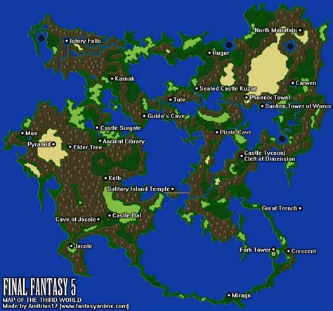 Final Fantasy 5 - World Maps