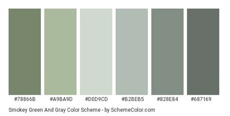 Smokey Green And Gray Color Scheme » Gray | Green color pallete, Grey ...