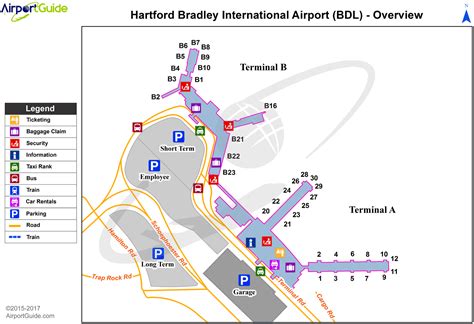 Bradley International Airport Map | Map Of The World