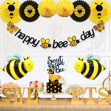 Buy Party Inspo Bee Birthday Party Decorations， Bumble Bee Decorations ...