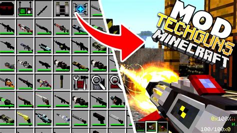 Techguns Mod (1.12.2, 1.7.10) - Guns, Worldgen, NPCs, Machines - 9Minecraft.Net