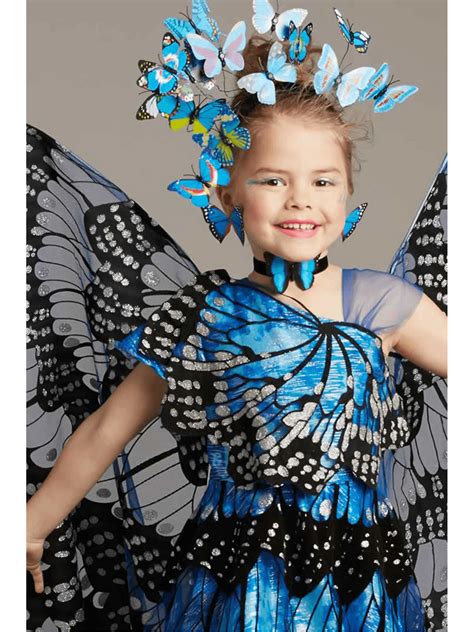 Blue Monarch Butterfly Costume for Girls - Chasing Fireflies