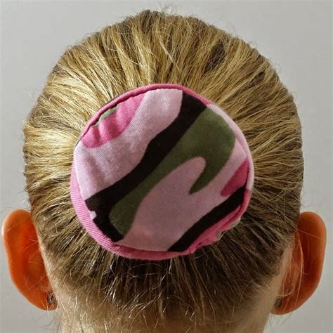 Pink Camouflage Hair Bun Cover Bundazzle