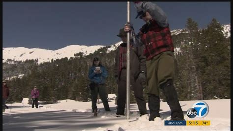 California snowpack nears record depths - ABC7 Los Angeles