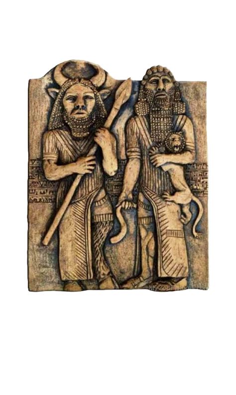 Epic of the Gilgamesh Flood Tablet /enkidu/enki/ancient Demon Annunaki Relief Tablo/ Gilgamesh ...