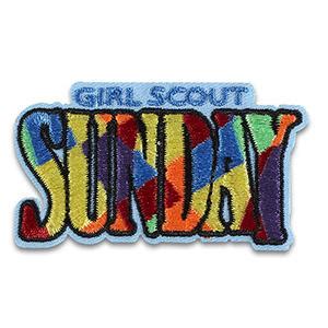 GIRL SCOUT SUNDAY SEW-ON PATCH