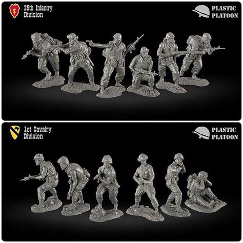 Plastic Platoon Vietnam War U.S. 25th Infantry Division 1/32 Toy Soldiers set 12 | #1919665054