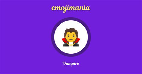 🧛 Vampire emoji Copy & Paste - Emojimania