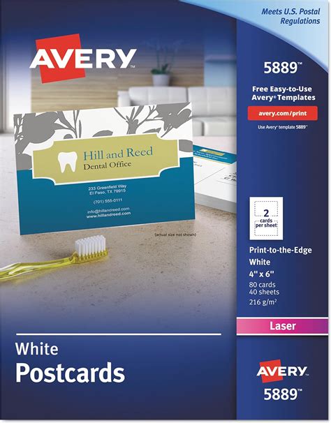 Avery 4X6 Postcard Template