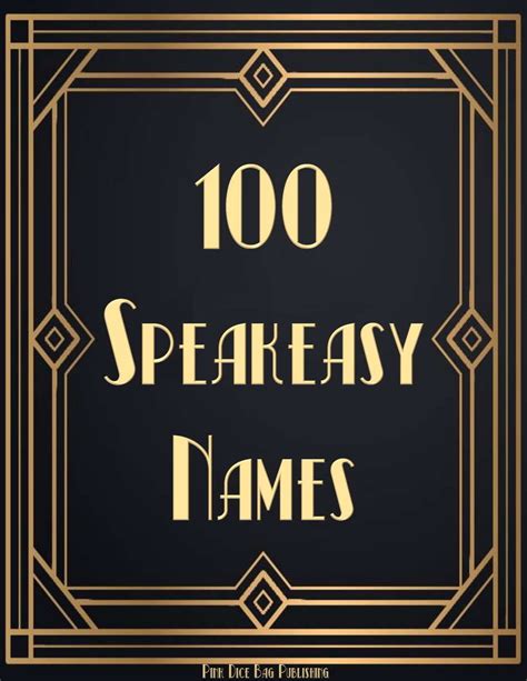 100 1920s Speakeasy Names - Pink Dice Bag Publishing | Lists | Dungeon ...