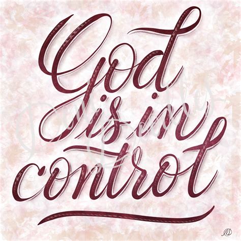 God is in Control PDF Instant Downloadinspirational Printhome ...