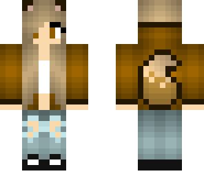 Cute Squirrel Girl | Minecraft Skin