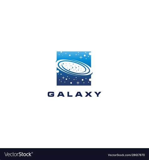 Galaxy logo design template idea and inspiration Vector Image