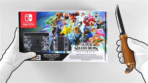 Super Smash Bros. Ultimate Nintendo Switch Console Unboxing (Limited ...