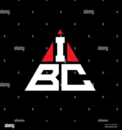 IBC triangle letter logo design with triangle shape. IBC triangle logo ...