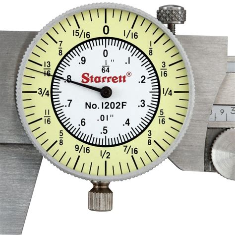 Starrett 1202F-6 Fractional Dial Caliper - 6 inch