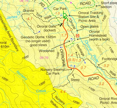 Namadgi ACT South Activities Map Rooftop - Maps, Books & Travel Guides