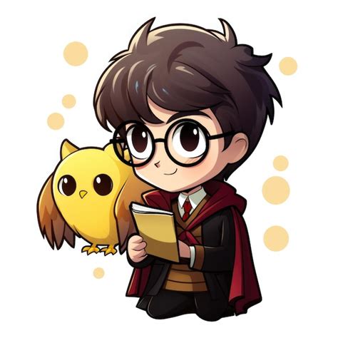 Harry Potter cartoon character Generative AI | Premium AI-generated image