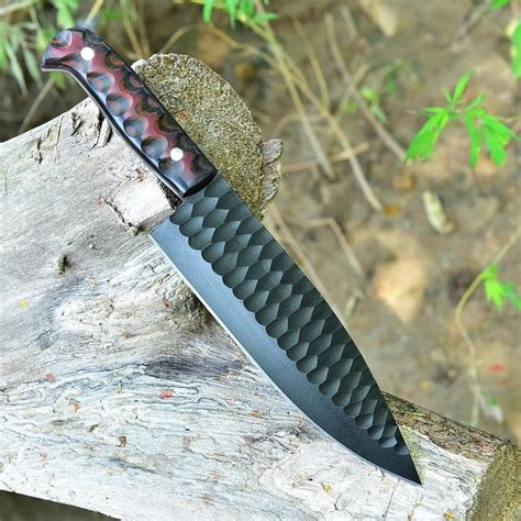 Carbon Steel Chef Knife / Fixed Blade Knife / Handmade Chef Knife / Kitchen Knife / Best Gift ...