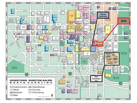 Downtown Winston Salem Map