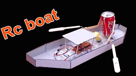 How to Make a Boat - Homemade RC boat Simple and Easy - DIY Rowing Boat - YouTube