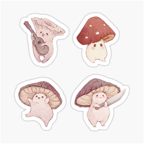 Mushroom stickers Stickers Stickers, Labels & Tags mindtek.it