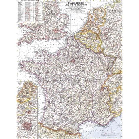 France, Belgium and the Netherlands - Published 1960 by National ...