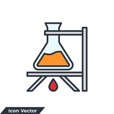 biochemistry icon logo vector illustration. chemistry symbol template ...