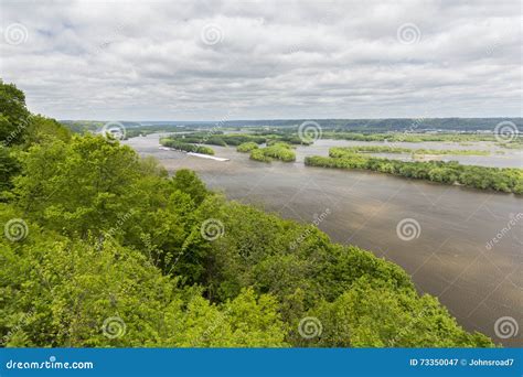 Mississippi River Scenic stock image. Image of freight - 73350047